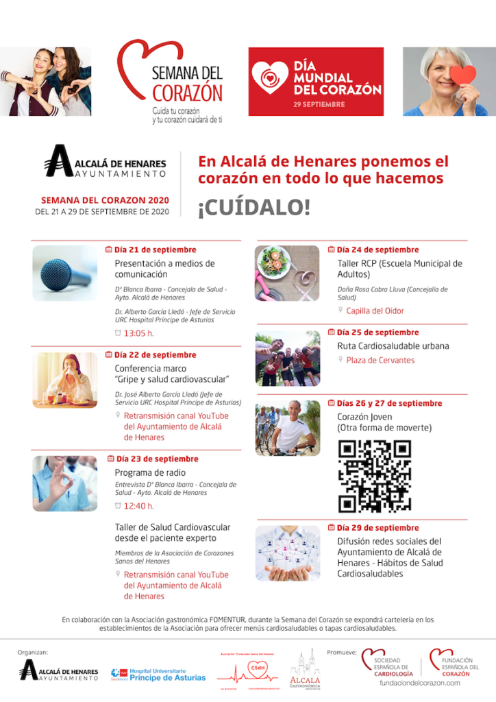 Programa Semana del Corazón 2020 Alcalá de Henares