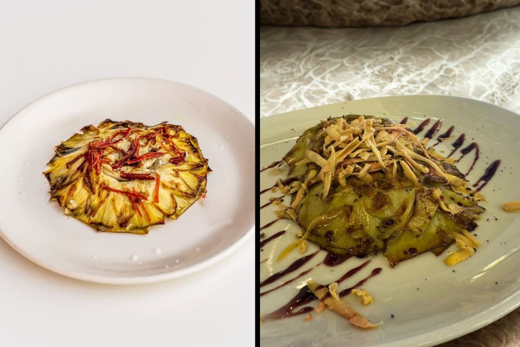 Platos de alcachofa en los restaurantes de Alcalá Gastronómica de Alcalá de Henares