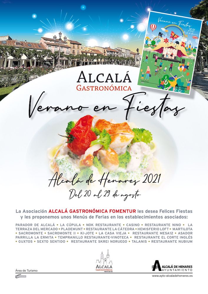 Cartel de los Menús de Ferias de Alcalá Gastronómica