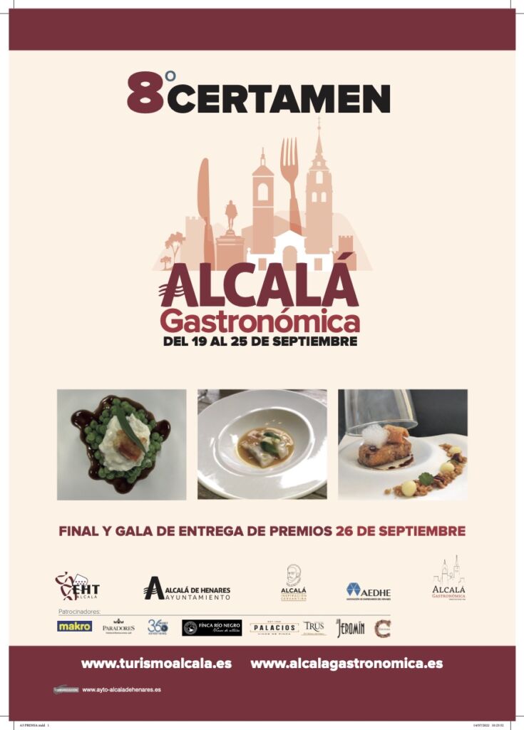 Cartel VIII Certamen Alcalá Gastronómica