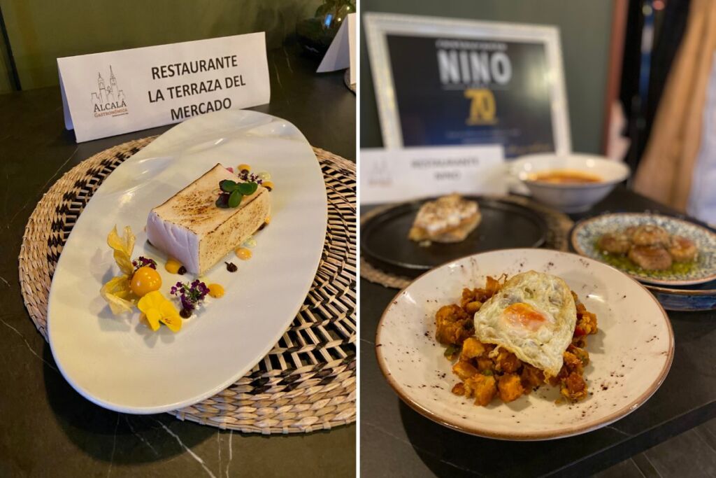 Platos de la 37 Semana Gastronómica de Alcalá de Henares