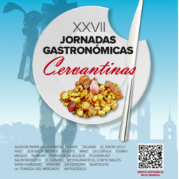 Cartel Jornadas Gastronómicas Cervantinas 2023 de Alcalá de Henares