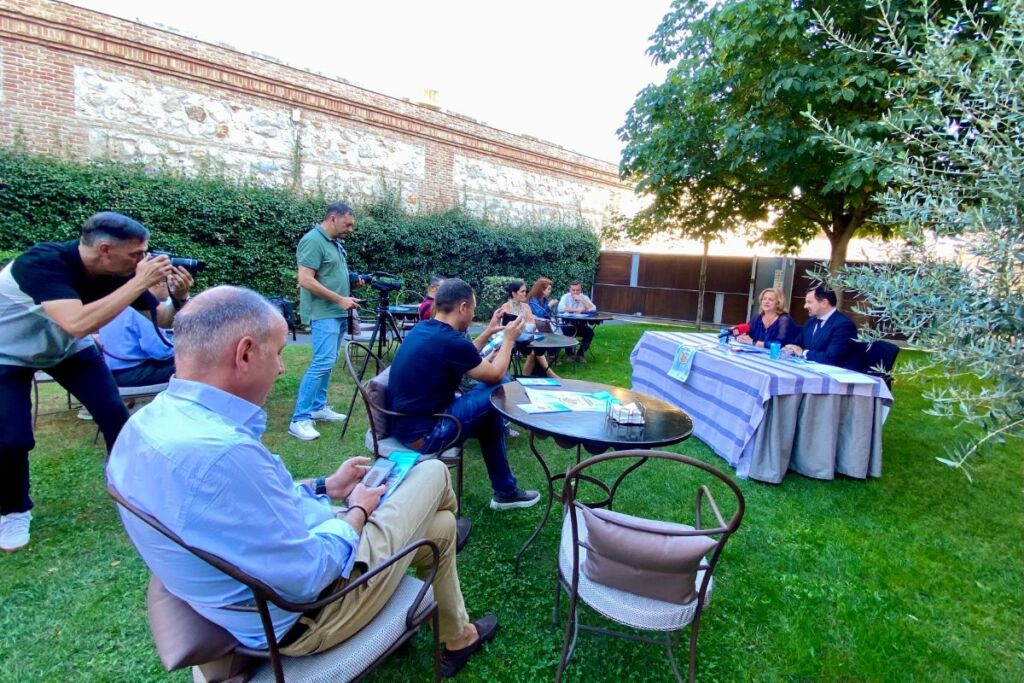 Momento de la rueda de prensa de presentación de las Jornadas Gastronómicas Cervantinas de Alcalá de Henares