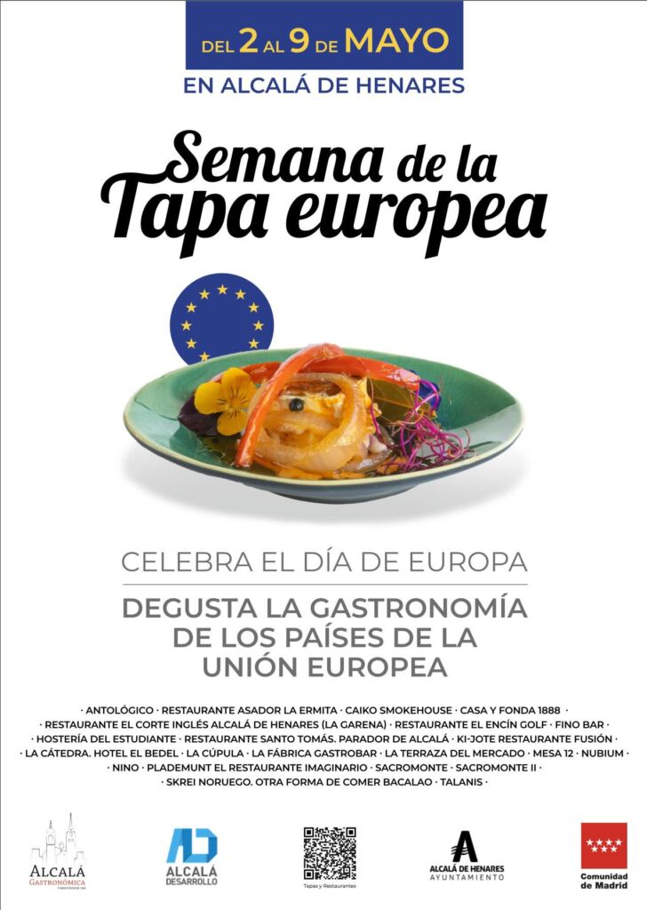 Cartel Semana de la Tapa Europea en Alcalá de Henares