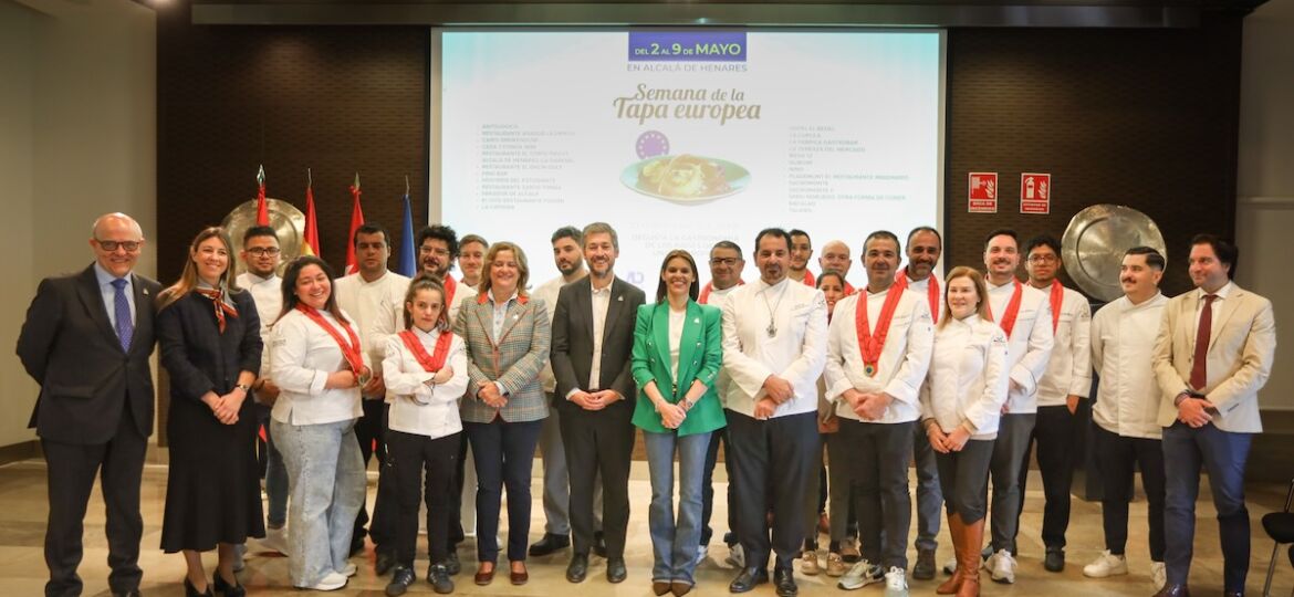 Foto de familia en la Presentación de la Semana de la Tapa Europea de la Comunidad de Madrid