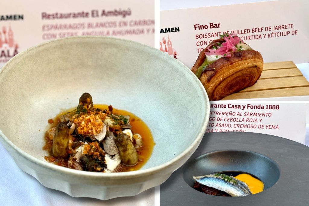 Platos ganadores del X Certamen Alcalá Gastronómica de Alcalá de Henares.