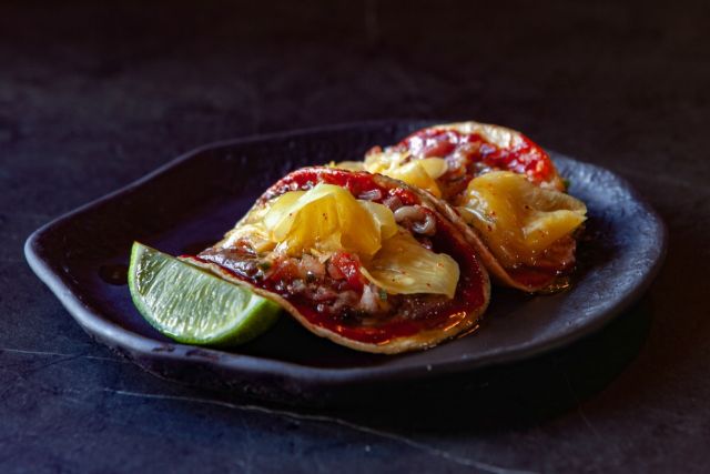 Plato del restaurante 1888 inspirado en México para la Muestra Gastronómica Literaria de alcalá de Henares